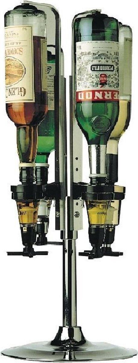 HorecaPack Draaiende tafelsteun voor 4 alcoholdispensers
